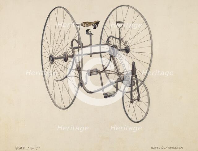 Bicycle, c. 1936. Creator: Harry G Aberdeen.