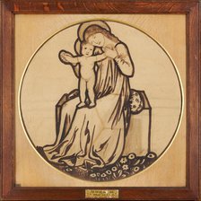 Virgin and Child, 1861-2. Creator: Sir Edward Coley Burne-Jones.