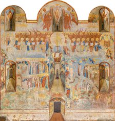 The Last Judgment. Fresco of the Saint Sophia Cathedral, Vologda, 17th century.