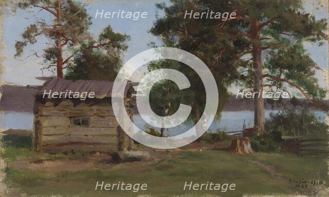 Chimneyless Sauna, 1888. Creator: Eero Jarnefelt.