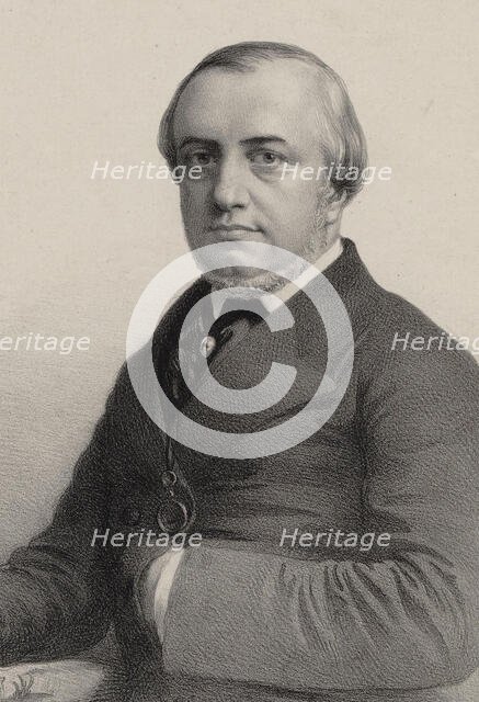 Portrait of the composer Adolphe Le Carpentier (1809-1869). Creator: Anonymous.
