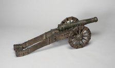 Model Field Cannon with Carriage, Netherlands, c. 1600. Creator: Unknown.