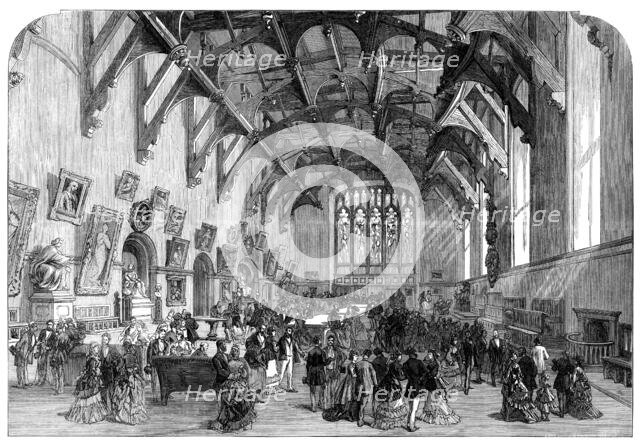 The British Association at Edinburgh: the Great Hall of the Parliament House, 1871. Creator: Unknown.