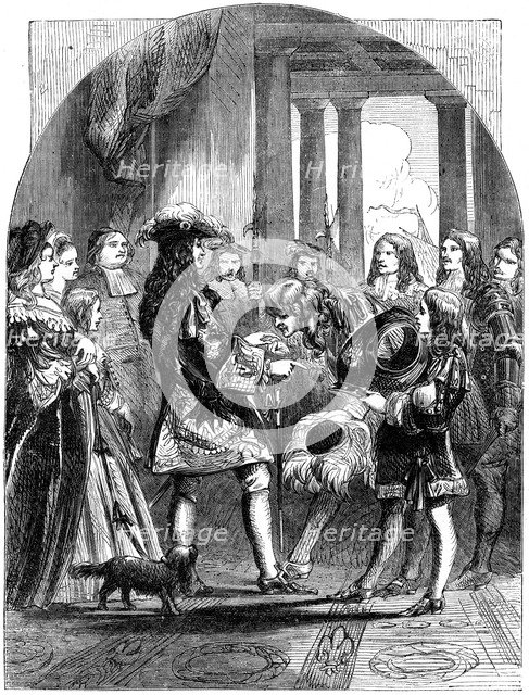 James II taking leave of Louis XIV of France, 1689. Artist: Unknown