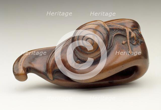 Bean Pod and Snail, 18th century. Creator: Unknown.