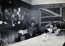 Holmleigh Auxiliary Military Hospital, Harrow: a soldier with amnesia sitting in a room..., c1922. Creator: Unknown.