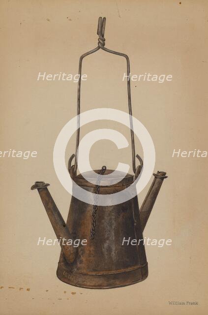 Two Spouted Torch, c. 1942. Creator: William Frank.