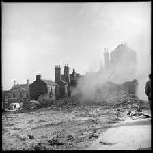 Demolition work in progress, Lichfield Street, Hanley, Stoke-on-Trent, 1965-1968. Creator: Eileen Deste.