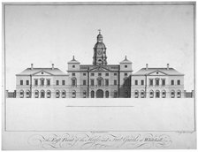 Elevation of the east front of Horse Guards, Westminster, London, 1752.                              Artist: John Vardy