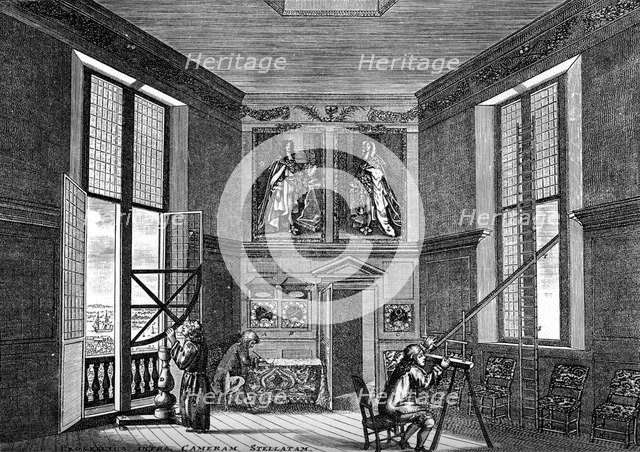 The old observing-room, Greenwich, late 17th century (1893). Artist: Unknown