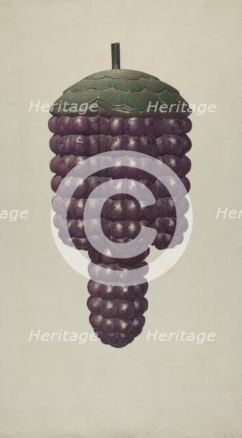 Shop Sign - Grapes, c. 1938. Creator: Robert Pohle.