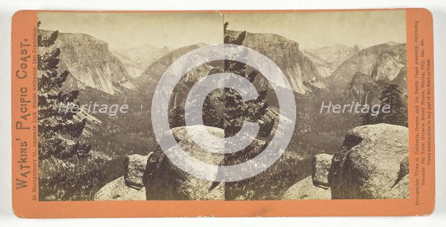 The Yosemite Valley, form the Mariposa Trail, 1861/76. Creator: Carleton Emmons Watkins.