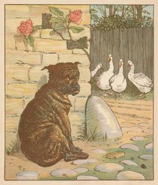 'The dog that worried the cat...', c1878. Creator: Randolph Caldecott.