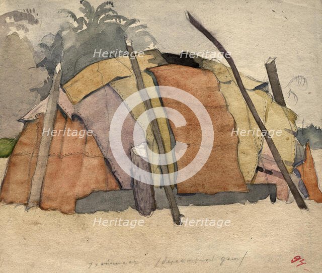 Yurt. Selkups, 1920. Creator: A. G. Vargin.