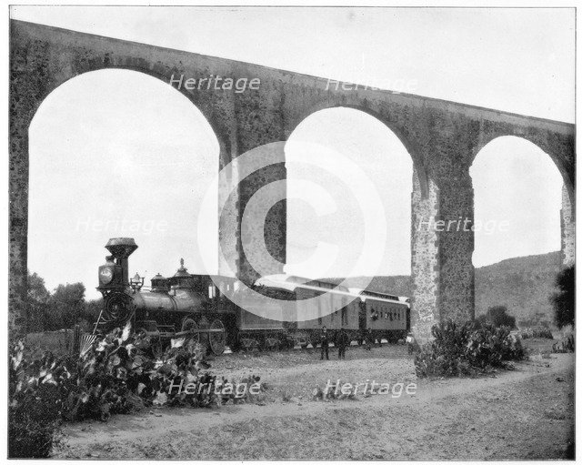 Aqueduct near Queretaro, Mexico, late 19th century. Artist: John L Stoddard