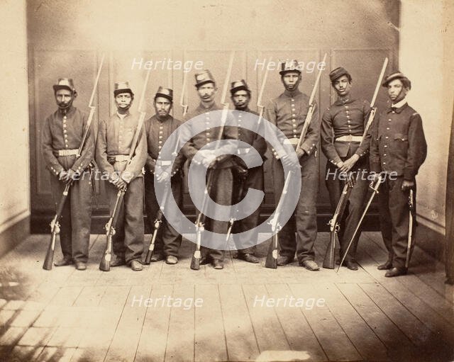 [Emperor Maximilian's Firing Squad], 1867. Creator: François Aubert.