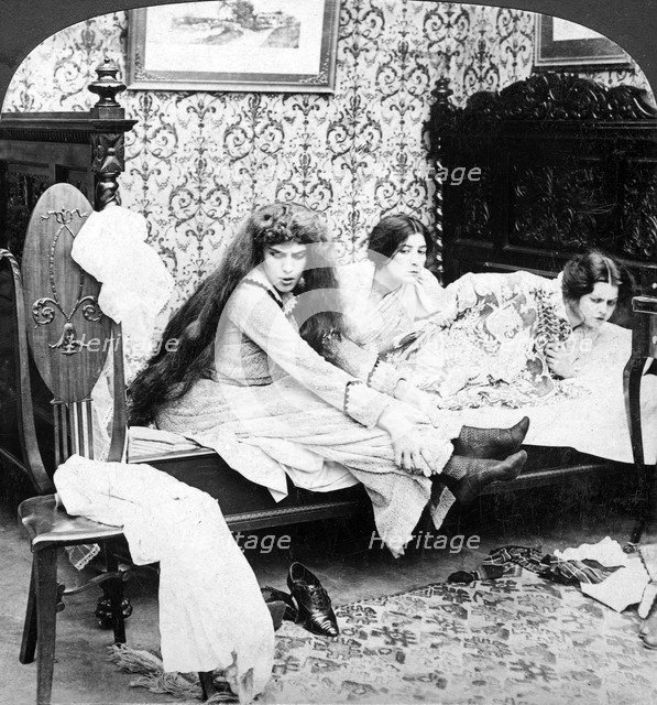 'Looking for a Man'.Artist: American Stereoscopic Company