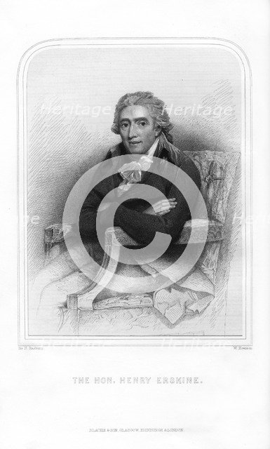 Henry Erskine, Scottish politician and lawyer, (1870).Artist: W Howison