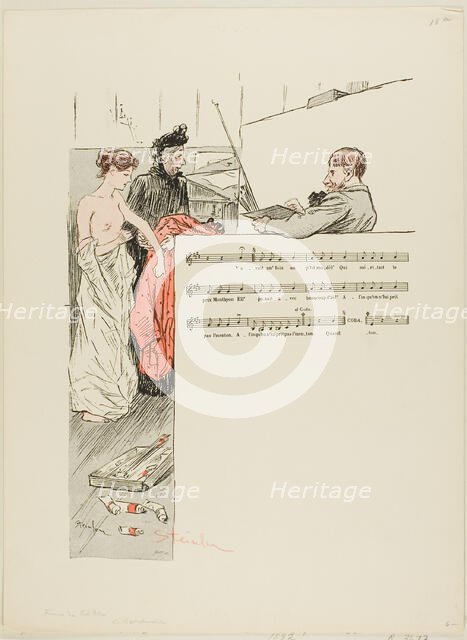 The Little Model, published 1892–1900. Creator: Theophile Alexandre Steinlen.