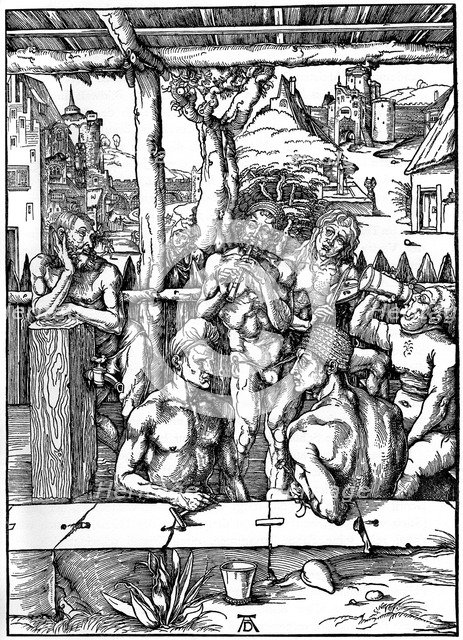 'The Men's Bath', 1497-1498, (1936). Artist: Albrecht Dürer