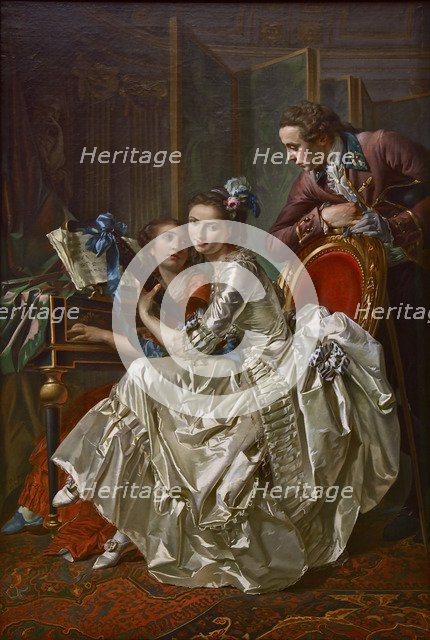 The Music Party, 1774. Artist: Trinquesse, Louis Rolland (c. 1746-1800)