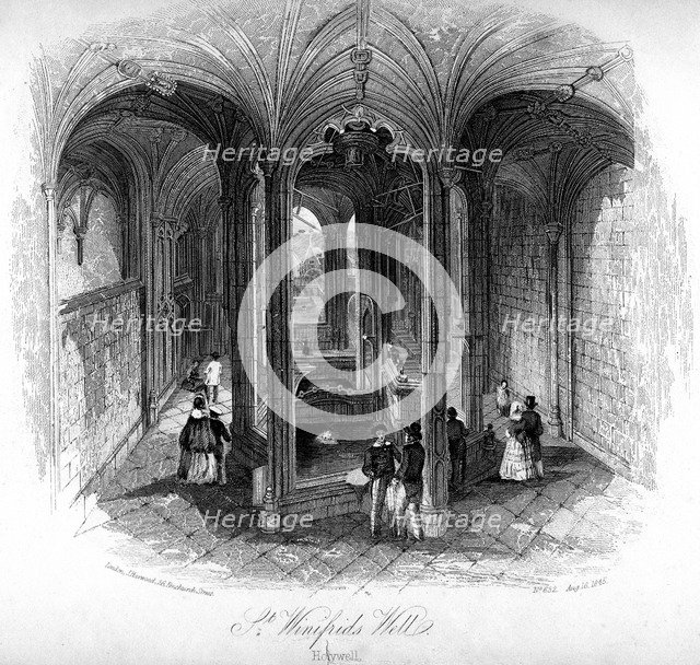 St Winifrede's Well, Holywell, Flintshire, Wales. Artist: Unknown