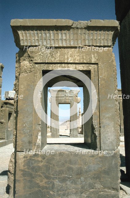 Doorway of the Palace of Darius, Persepolis, Iran