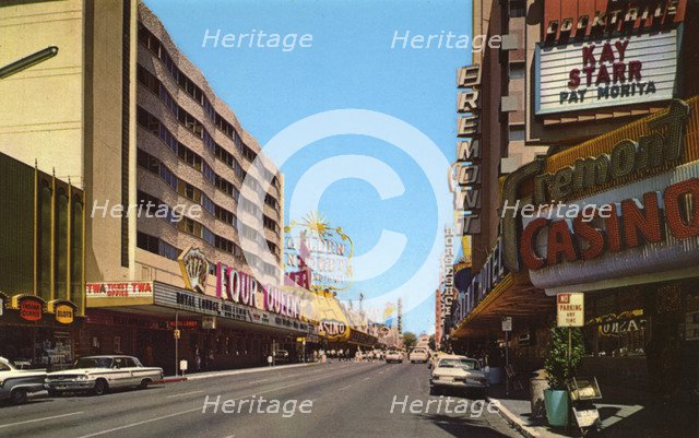 Fremont Street, Las Vegas, Nevada, USA, 1968. Artist: Unknown