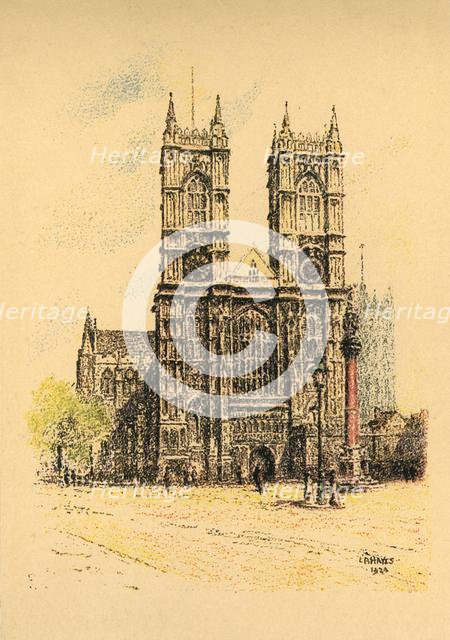 'Westminster Abbey', 1924. Creator: L A Hayes.