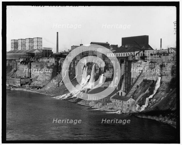 Mills along the gorge, between 1905 and 1915. Creator: Unknown.