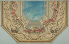 Design for Octagonal Ceiling in the Pless House, Berlin, second half 19th century. Creators: Jules-Edmond-Charles Lachaise, Eugène-Pierre Gourdet.
