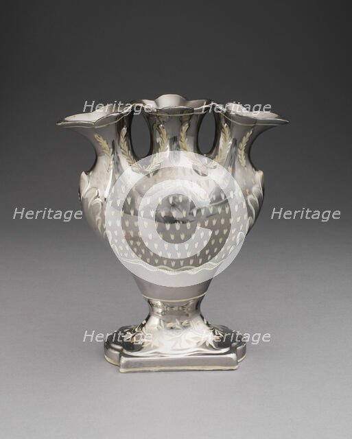 Flower Vase, Staffordshire, 1810/20. Creator: Staffordshire Potteries.
