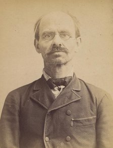 Kilchenstein. Dominique. 48 ans, né à Luneville (Meurthe & Moselle). Marchand au panier. A..., 1892. Creator: Alphonse Bertillon.