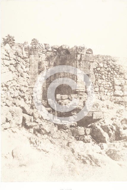 Jérusalem, Fontaine de Saint-Philippe, 1854. Creator: Auguste Salzmann.