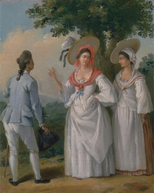 Free West Indian Creoles in Elegant Dress, ca. 1780. Creator: Agostino Brunias.