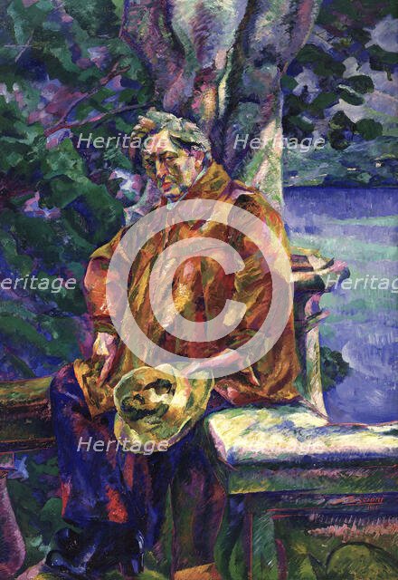 Portrait of Ferruccio Busoni, 1916. Creator: Boccioni; Umberto (1882-1916).