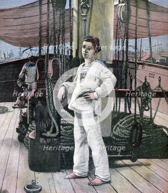 'The Cabin Boy', 1891. Artist: M Brun