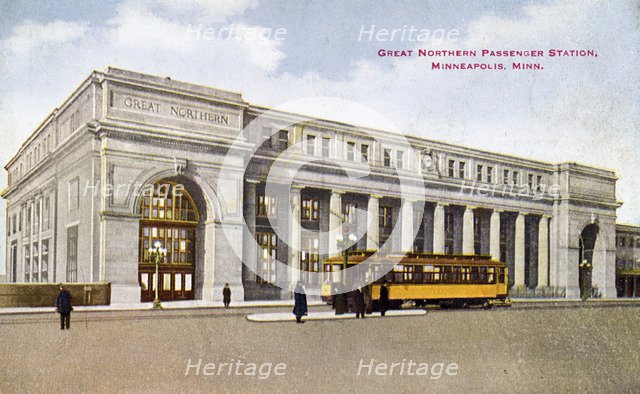 Great Northern Depot, Minneapolis, Minnesota, USA, c1913. Artist: Unknown