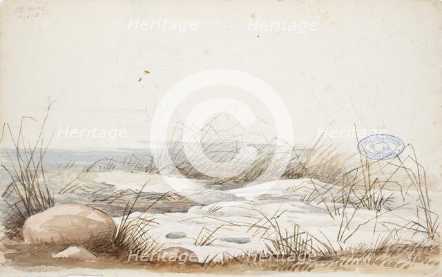 Spring beach, 1850. Creator: Magnus von Wright.