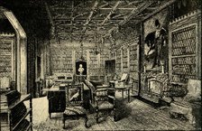 'The Library at Abbotsford', 1882. Creator: Unknown.