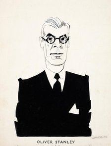 Oliver Stanley, between 1939 and 1946. Creators: Central Office of Information, John Musgrave-Wood.