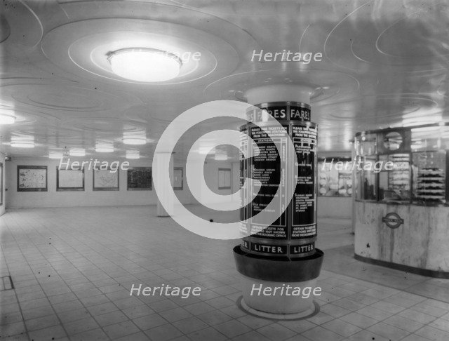Manor House Underground Station, Stoke Newington, London, 1932. Artist: Herbert Felton