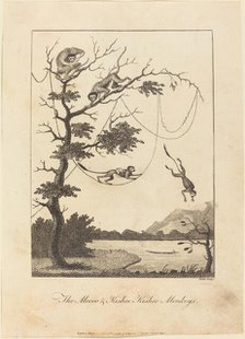 The Mecoo & Kisbee Kishee Monkeys, 1793. Creator: William Blake.