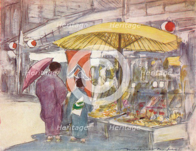 'The Stall by the Bridge', c1887, (1901). Artist: Mortimer L Menpes.