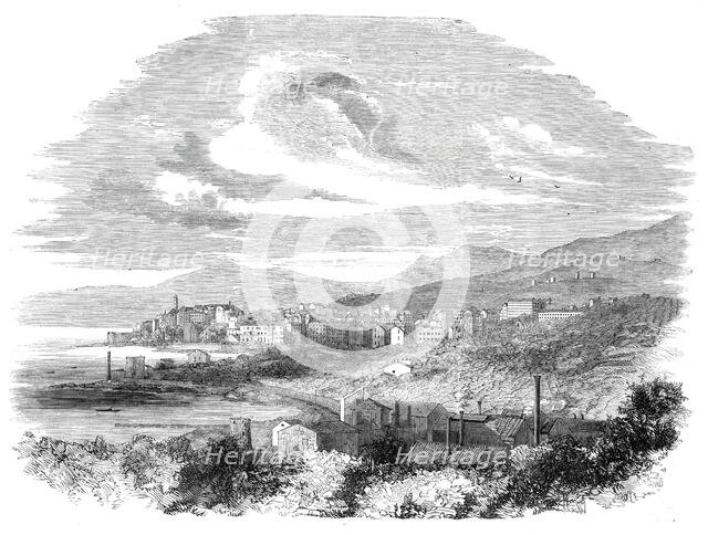 The Emperor Napoleon's visit to Corsica: view of Bastia, 1860. Creator: Unknown.