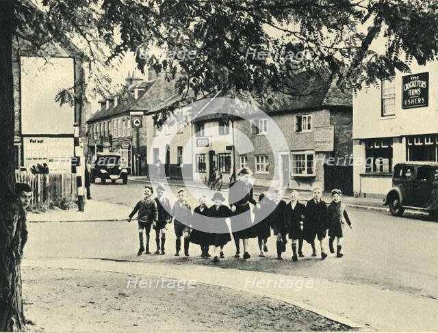 'Evacuated Children with their Teacher', 1943. Creator: Unknown.