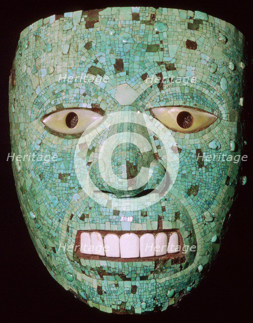 Mask representing a god, Aztec/Mixtec, Mexico, early 16th century.
