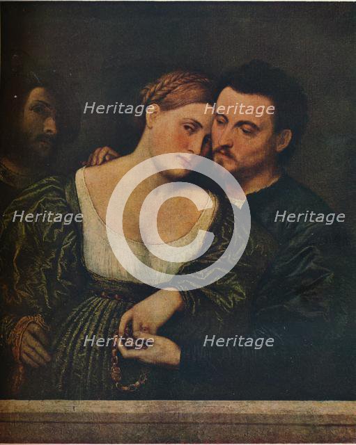 'The Venetian Lovers', 1525-1530, (1930). Creator: Paris Bordone.