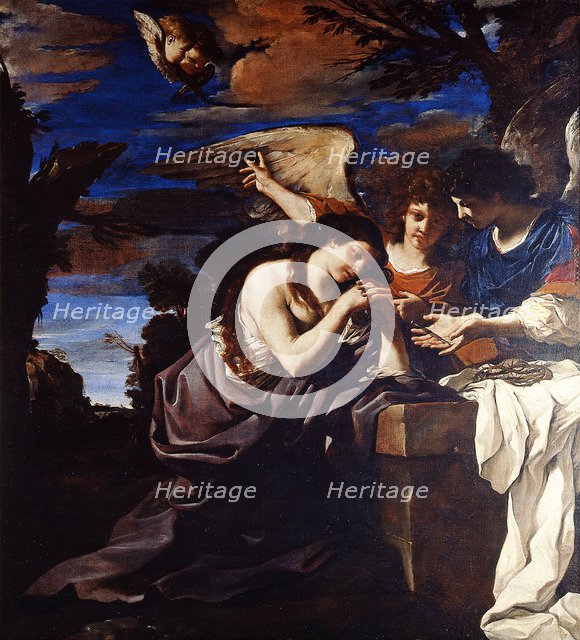 The Penitent Mary Magdalene with Two Angels.