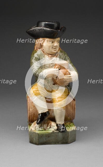 Toby Jug, Staffordshire, 1780/90. Creator: Staffordshire Potteries.
